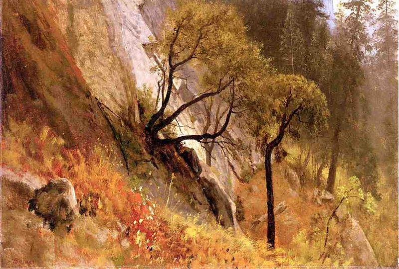 Albert Bierstadt Landscape Study, Yosemite California